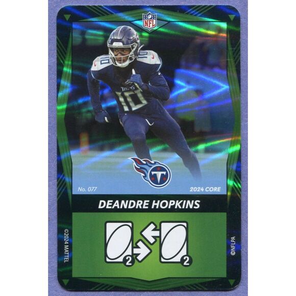 2024 Uno Elite Football Card Green Foil #77 DeAndre Hopkins - Picture 1 of 1